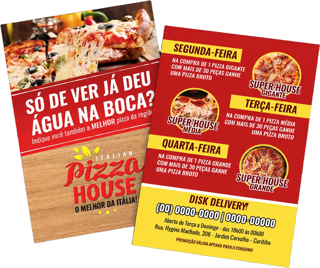 Folders, Flyers e Panfletos Personalizados – Flyer A5
