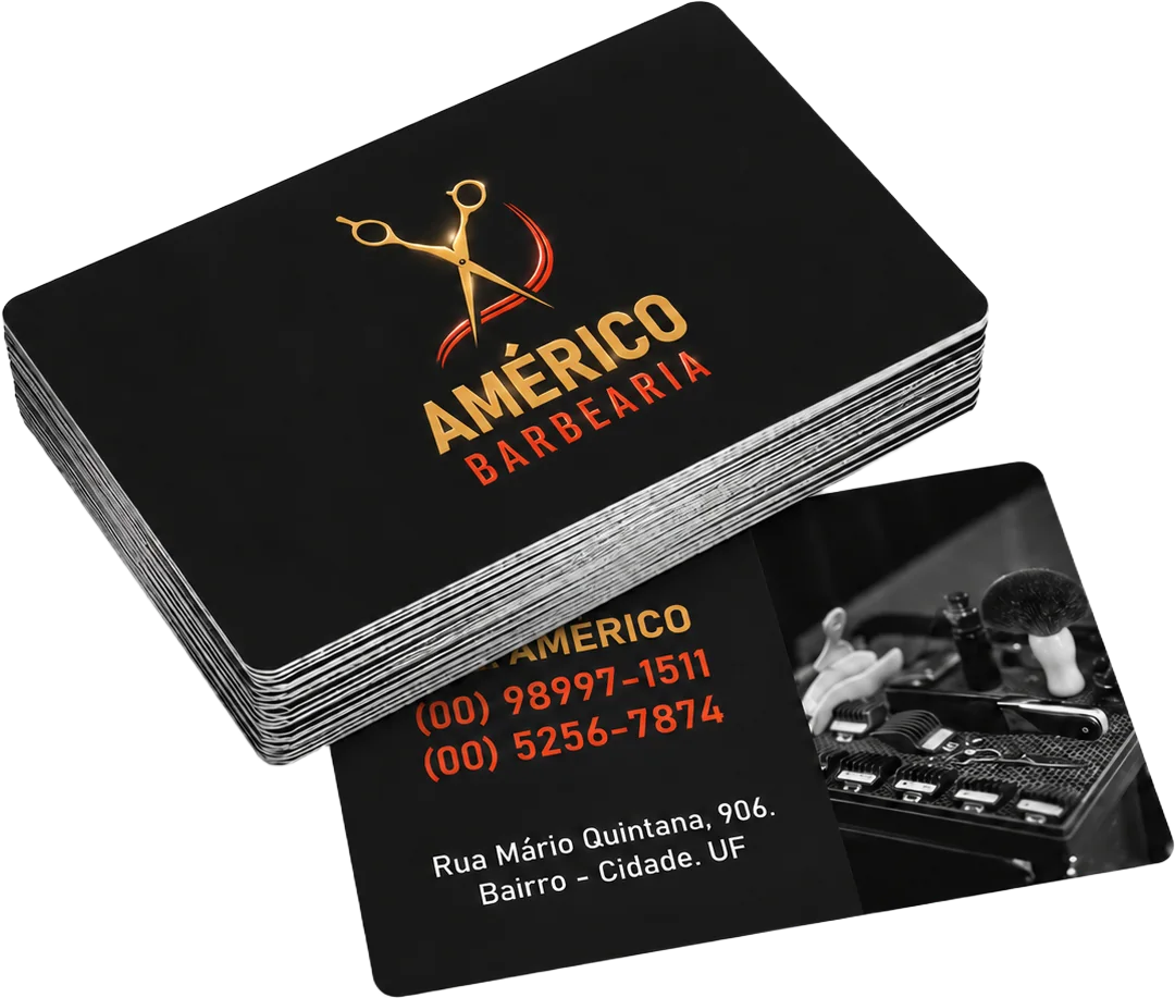 Cartão de Visita Personalizado – Cantos Arredondados